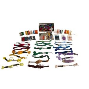 Embroidery Thread Lot Vintage Collection & Needles DMC Talon 70+ Pcs Quilting